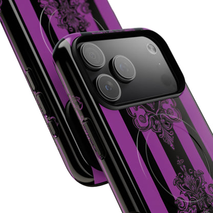 Damask Elegance Purple iPhone 17 Pro Max Case - Tough+ - CASE•BOB