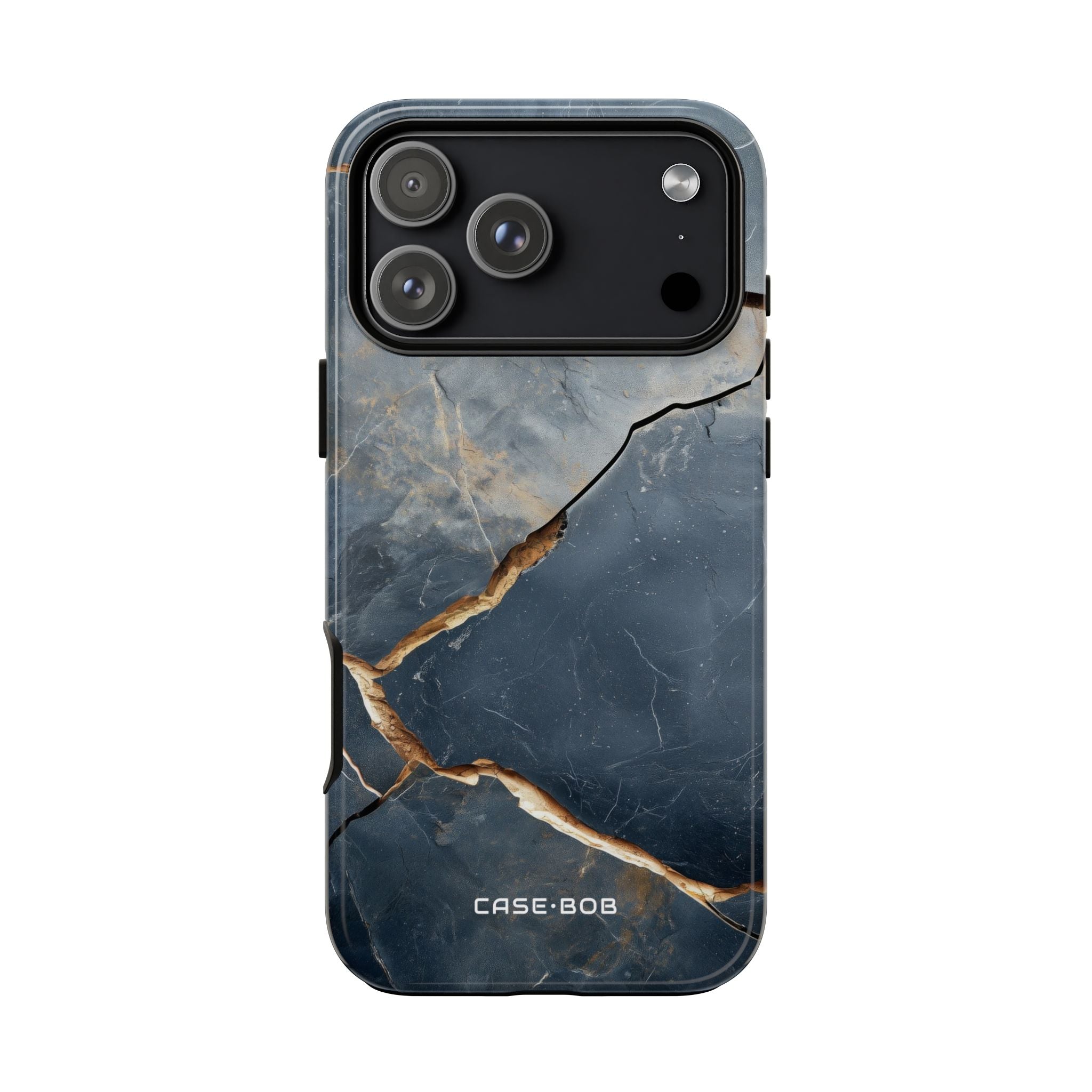 Jagged Vein Navy iPhone 17 Pro Max Case - Tough - CASE•BOB