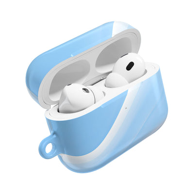 Glacial Contour Flow · Hard Case for AirPods & AirPods Pro · Blue