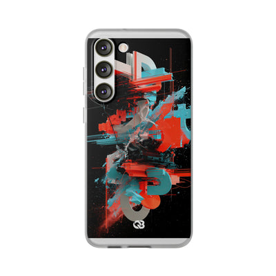 Fragmented Cyber Core · Lite Phone Case for Samsung · Black