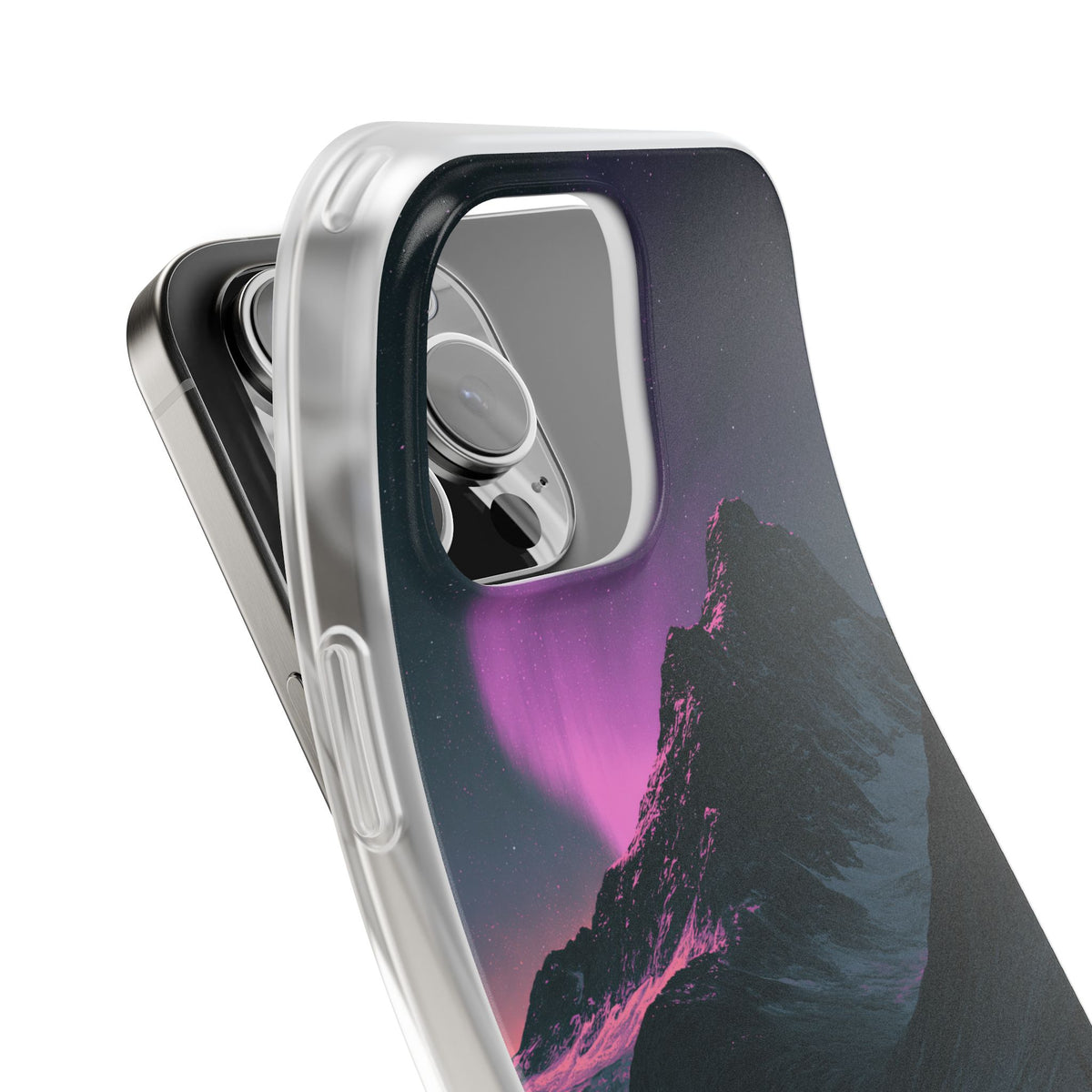 Arctic Aurora Summit · Lite Phone Case for iPhone ·  Black