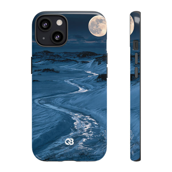 Arctic Moon Drift · Tough Phone Case for iPhone · Blue