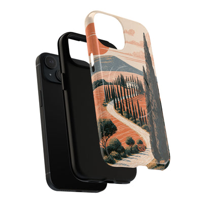 Orange Tough 2.0 Magsafe Phone Case for iPhone - Terracotta Ridge Trail