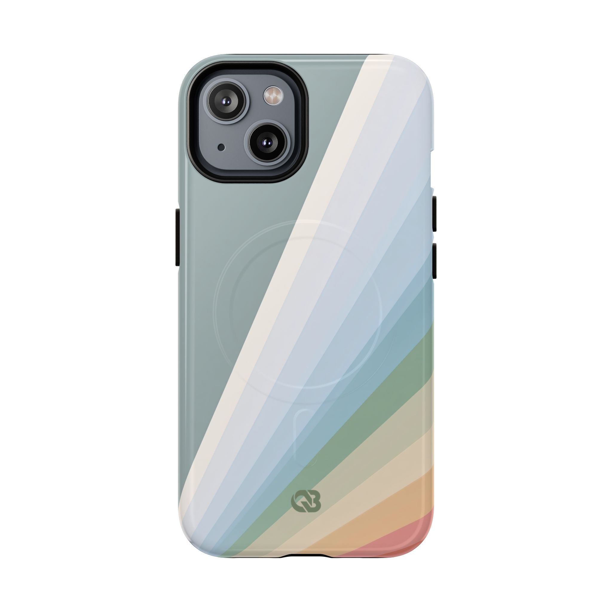 Green Tough 2.0 Magsafe Phone Case for iPhone - Sage Prism Beam