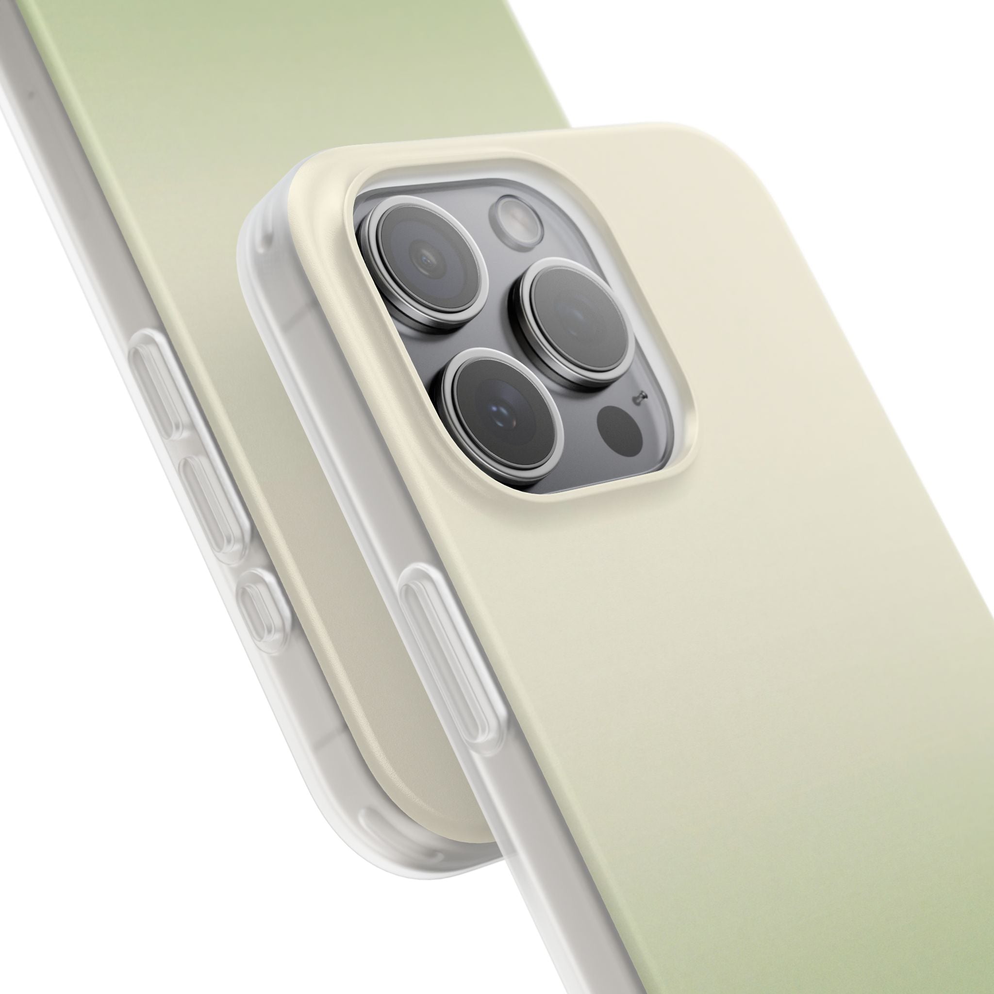 Green Lite Phone Case for iPhone - Bone Sage Fade