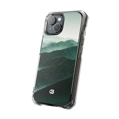 Alpine Mist · Clear Impact Magnetic Phone Case for iPhone · Green