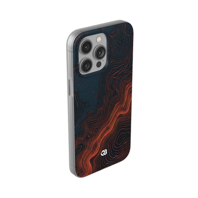Black Lite Phone Case for iPhone - Volcanic Basalt Map
