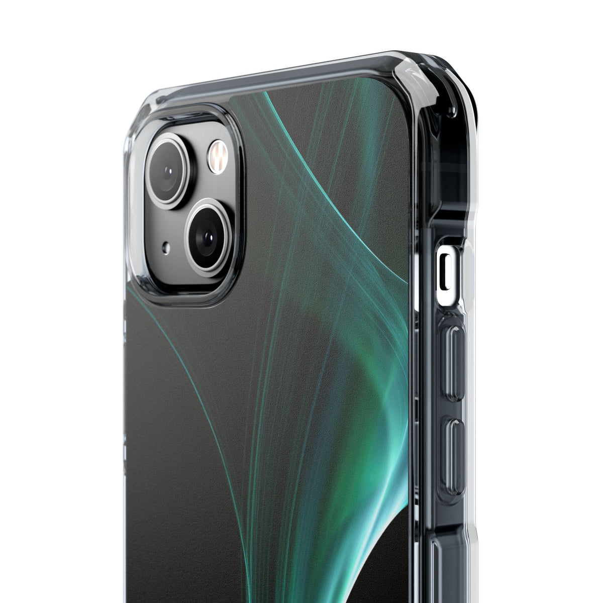 Emerald Lumen · Clear Impact Magnetic Phone Case for iPhone · Green