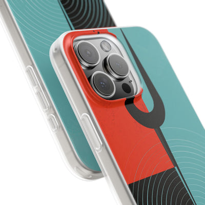 Teal Lite Phone Case for iPhone - Sonic Static Split