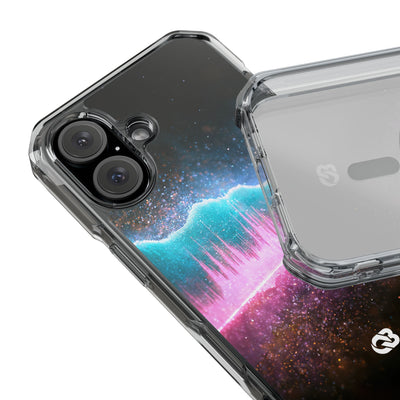 Digital Frequency · Clear Impact Magnetic Phone Case for iPhone · Pink