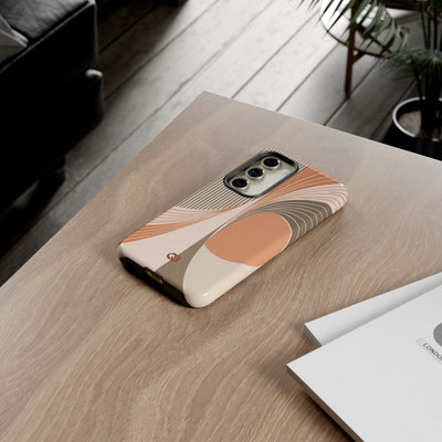 Orange Tough Phone Case for Samsung - Desert Arc Horizon