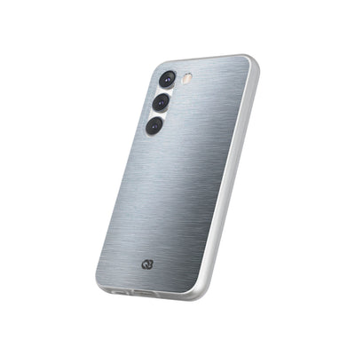 Silver Lite Phone Case for Samsung - Satin Chrome Grain