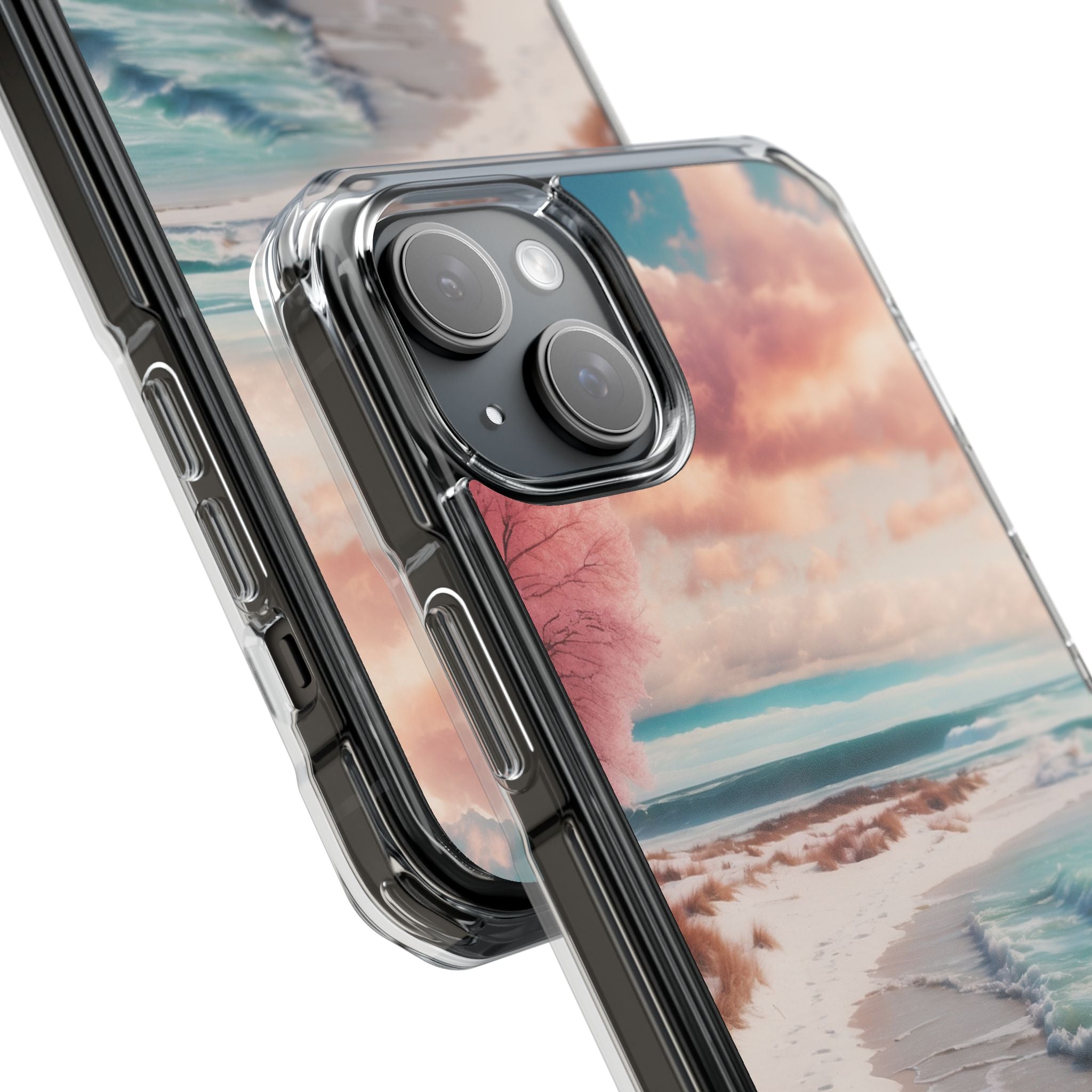 Pink Tree Breeze iPhone 15 Plus Skal - Impact