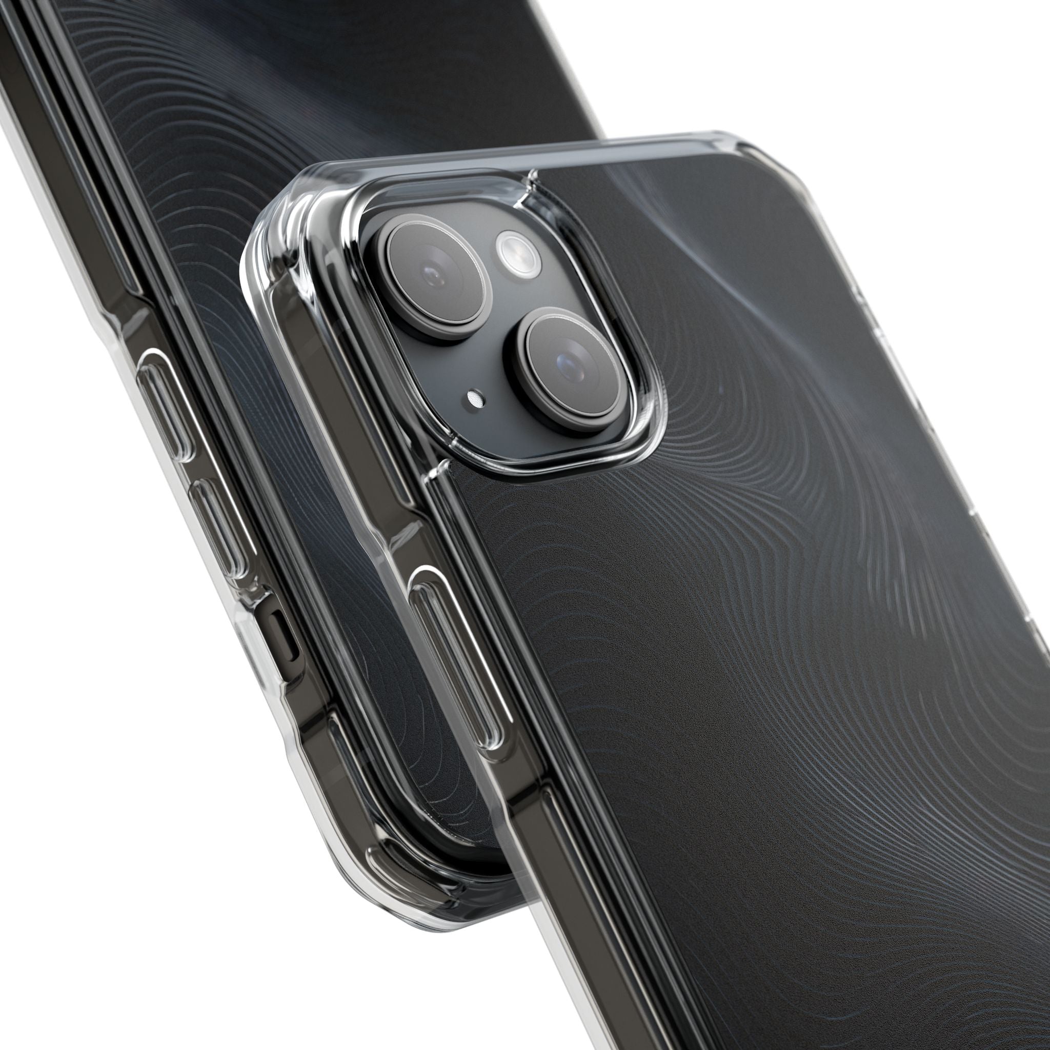Black Impact MagSafe Phone Case for iPhone - Obsidian Ridge Flux
