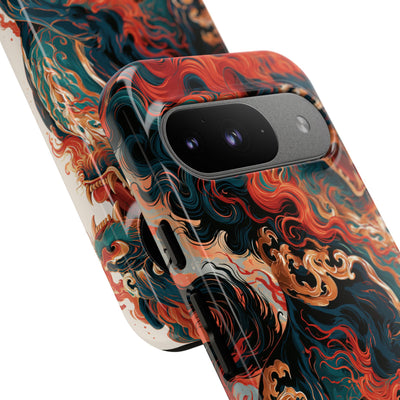 Imperial Shishi · Tough Phone Case for Pixel ·  Teal