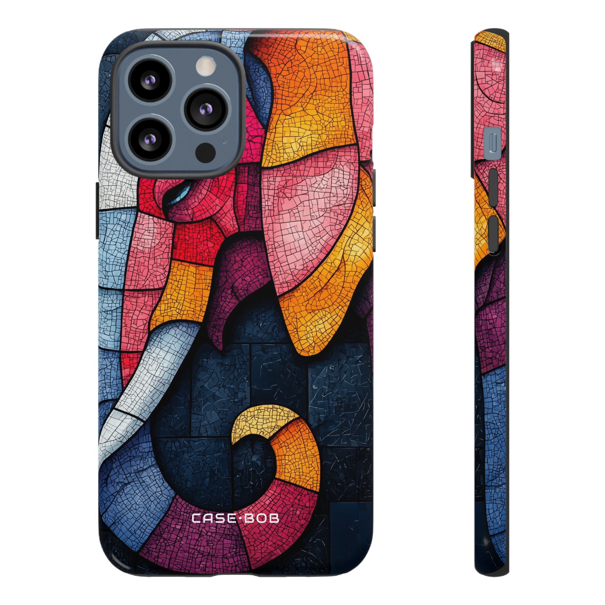Elephant Mosaik iPhone 13 Pro Max Case - Tough
