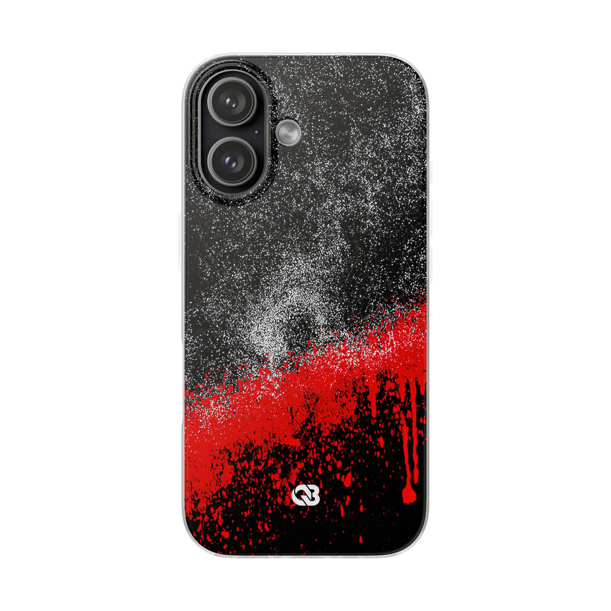 Crimson Noir Drip · Lite Phone Case for iPhone ·  Black