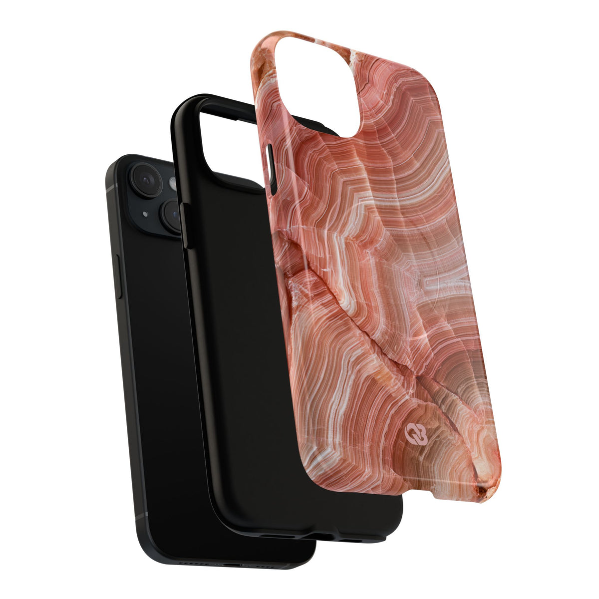 Blushing Rose Strata · Tough 2.0 Magnetic Phone Case for iPhone · Pink
