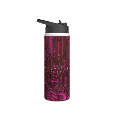Magenta Circuit Trace · Insulated Water Bottle · Pink