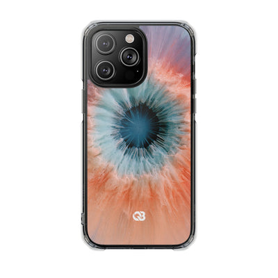 Radiant Aura Core · Clear Impact Magnetic Phone Case for iPhone · Orange