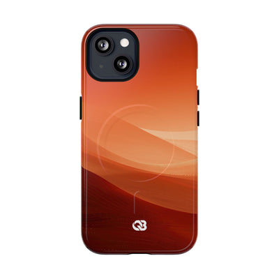 Terracotta Dune Ridges · Tough 2.0 Magnetic Phone Case for iPhone · Orange