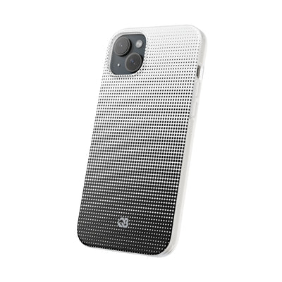 Black Lite Phone Case for iPhone - Obsidian Halftone Flux