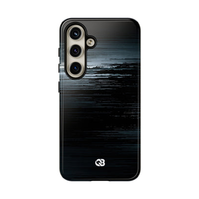 Black Tough Phone Case for Samsung - Frozen Signal Glitch