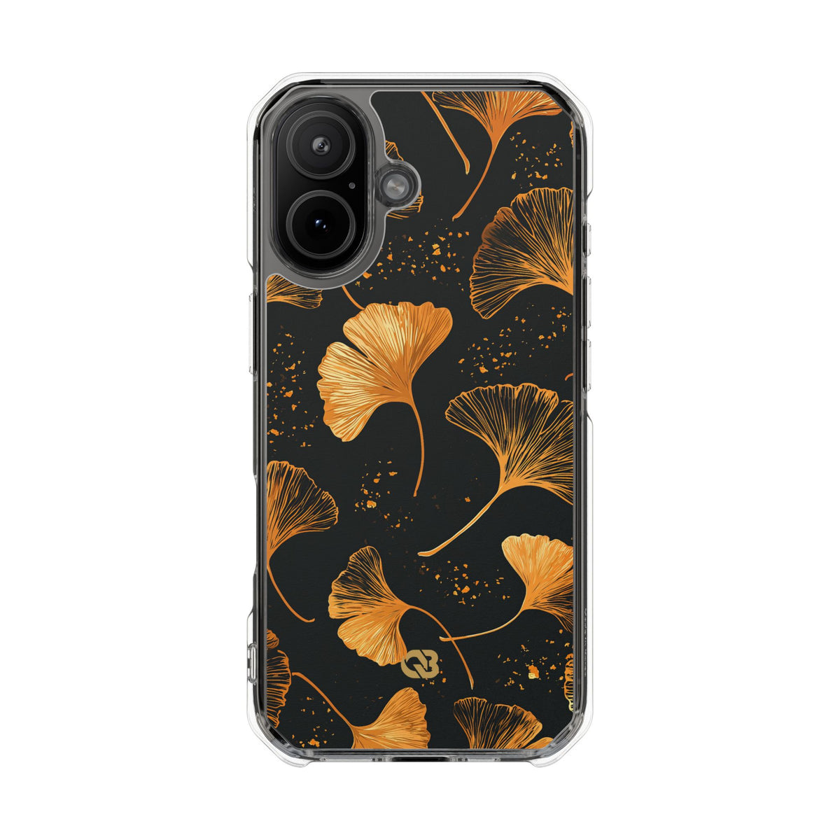 Gilded Ginkgo · Clear Impact Magnetic Phone Case for iPhone · Gold