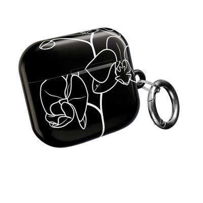 Midnight Orchid · Hard Case for AirPods & AirPods Pro · Black