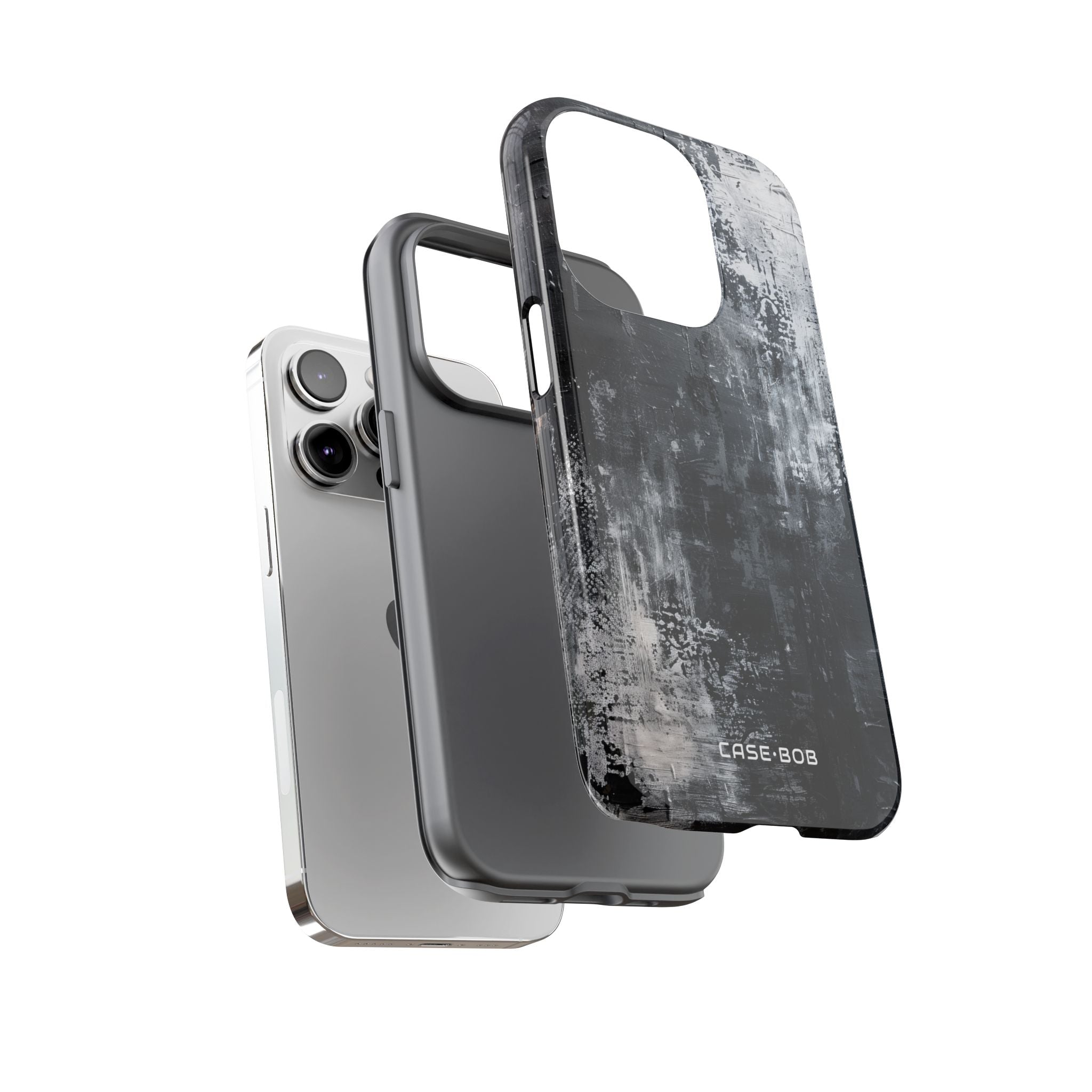 Texturiertes Blackscape iPhone 14 Pro Case - Tough