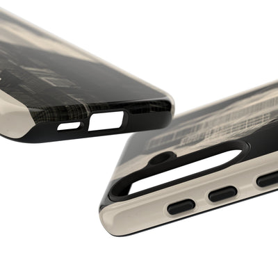 Beige Tough Phone Case for Samsung - Monolith Urban Grid