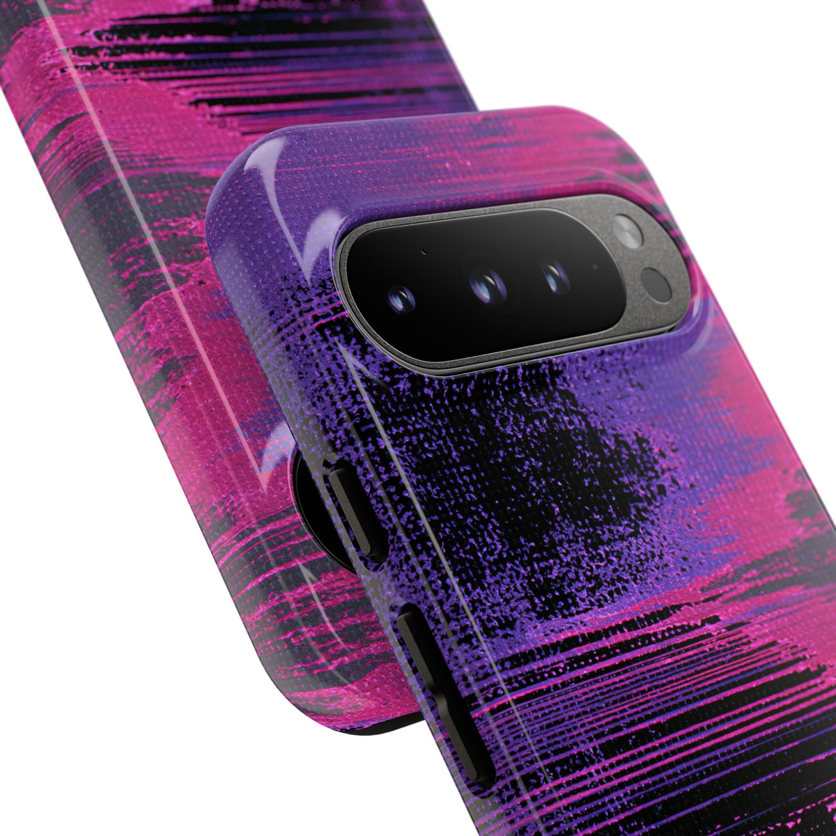 Neon Signal Shift · Tough Phone Case for Pixel ·  Purple