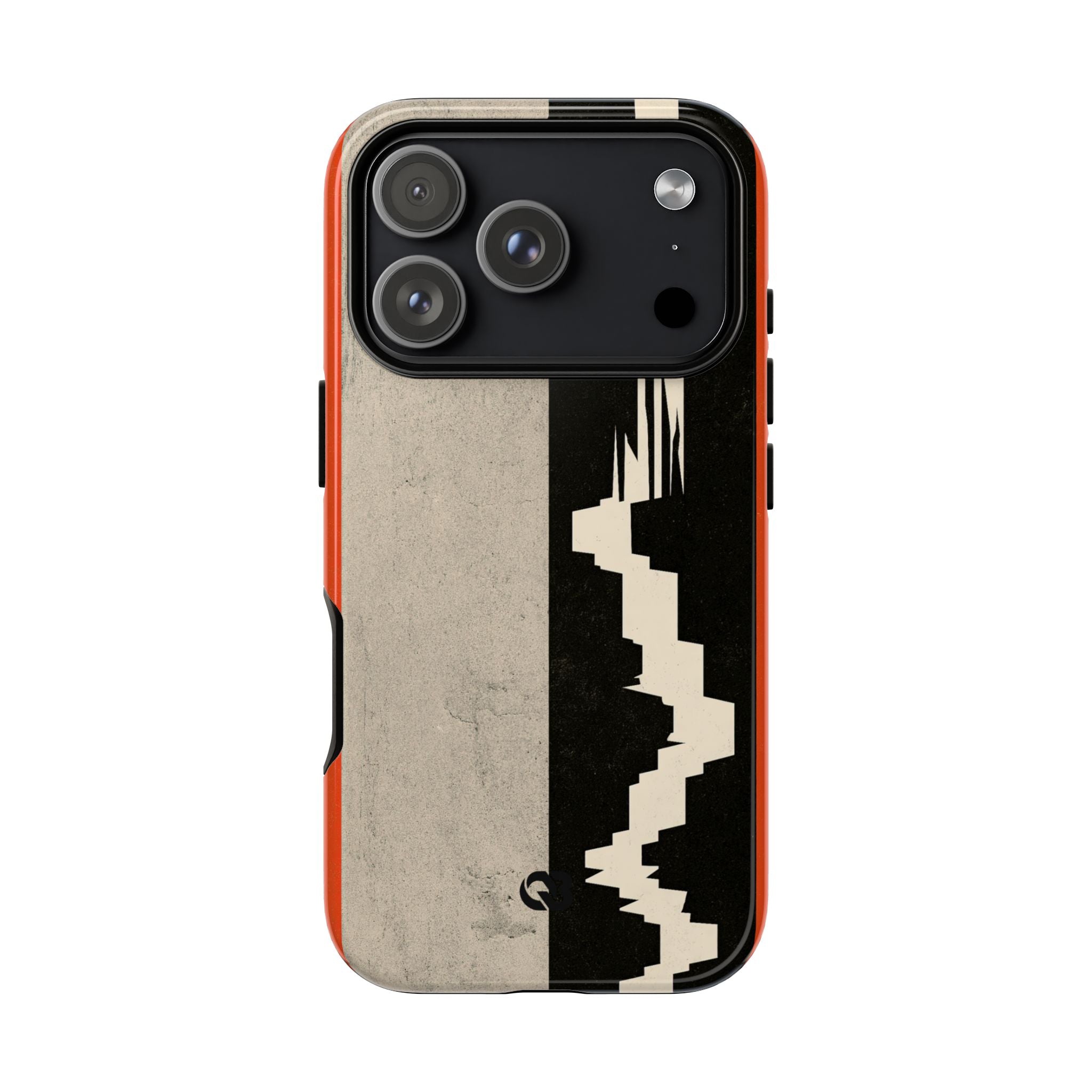Orange Tough Phone Case for iPhone - Orange Monolith Rift