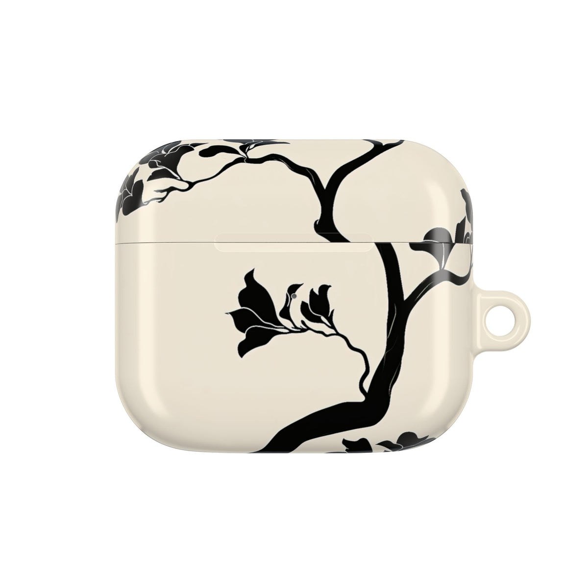 Ebony Magnolia · Hard Case for AirPods & AirPods Pro · Beige
