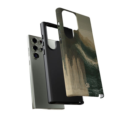 Beige Tough Phone Case for Samsung - Veridian Data Ridge