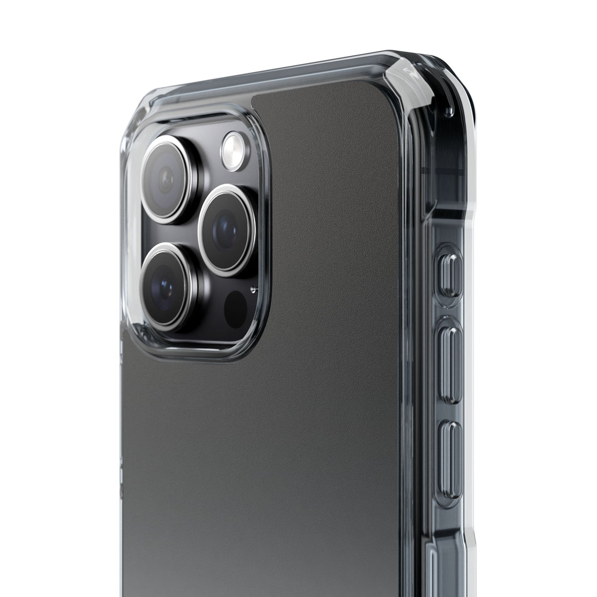 Noir Ombre Fade · Clear Impact Magnetic Phone Case for iPhone ·  Black