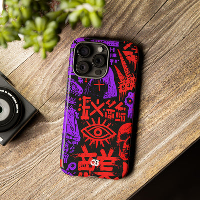 Underground Cyber Glyphs · Tough Phone Case for iPhone · Black