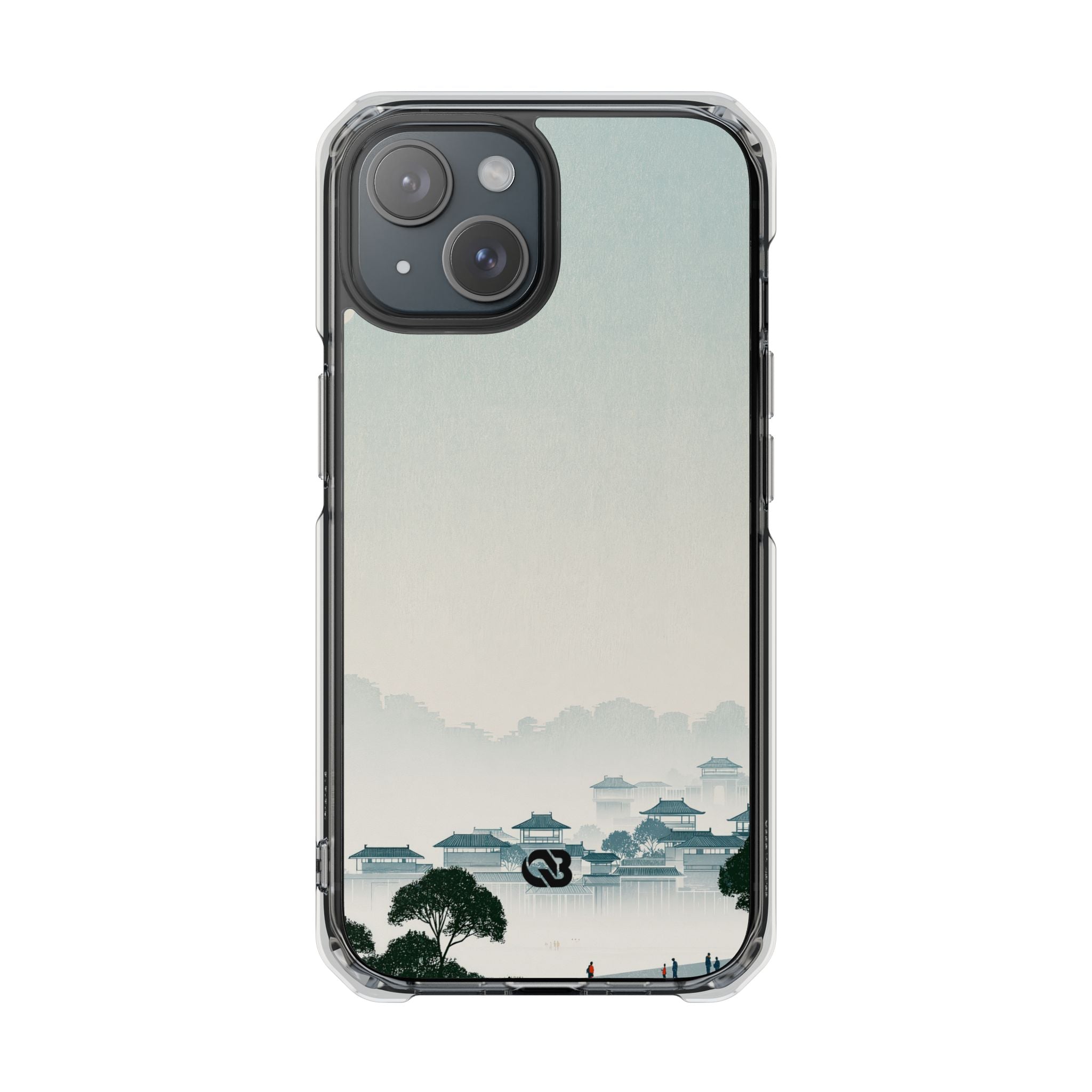 Blue Impact MagSafe Phone Case for iPhone - Mist Valley Pagoda