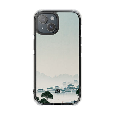 Blue Impact MagSafe Phone Case for iPhone - Mist Valley Pagoda
