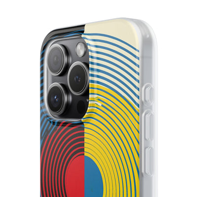 Blue Lite Phone Case for iPhone - Primary Circuit Orbit