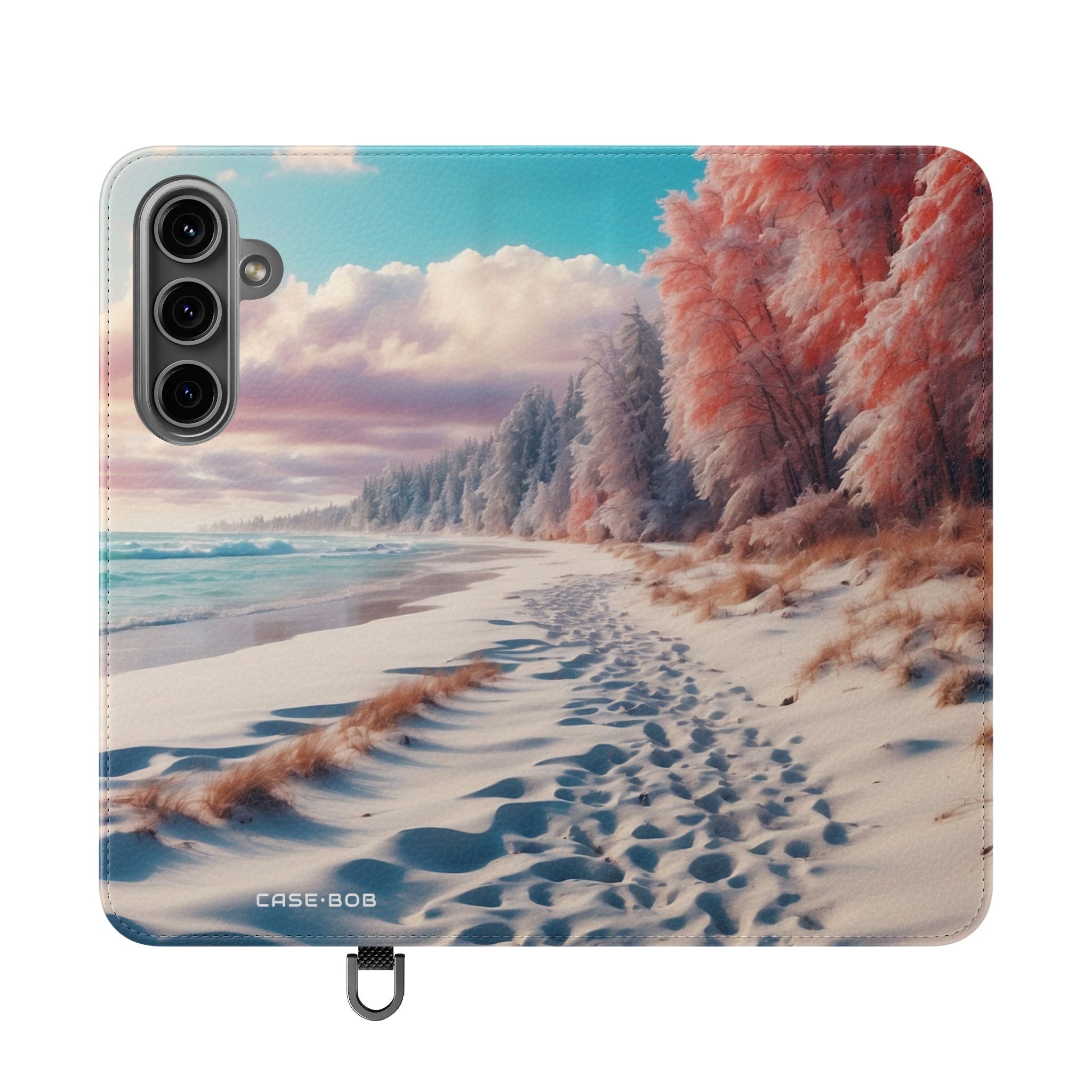 Snowy Footprints - Samsung S24 Plus Case - Wallet