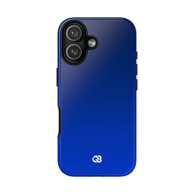 Blue Tough Phone Case for iPhone - Cobalt Depth Shift