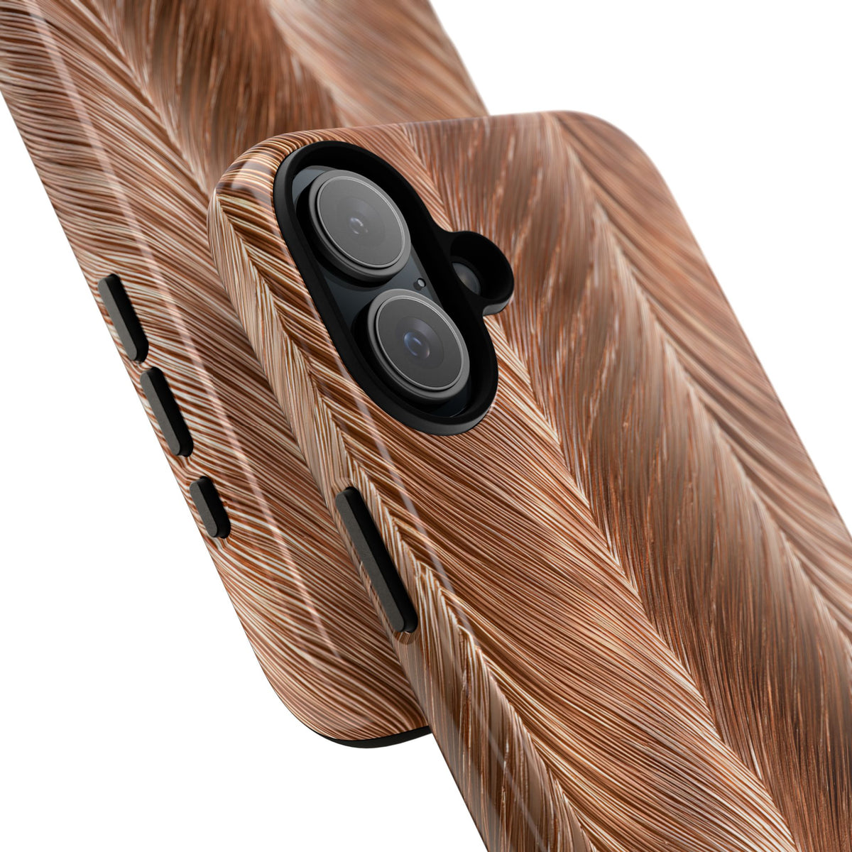 Rose Gold Weave · Tough Phone Case for iPhone · Brown