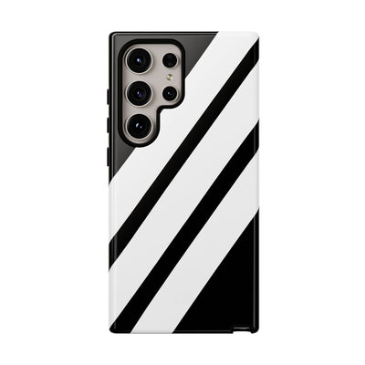 Obsidian White Bars · Tough Handyhülle für Samsung