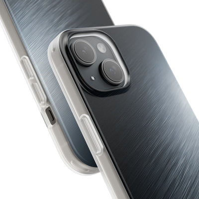Grey Lite Phone Case for iPhone - Charcoal Brushed Steel