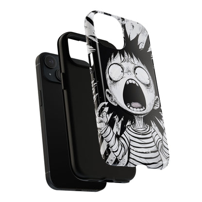 Screaming Stripes iPhone 15 Cover - Tough+