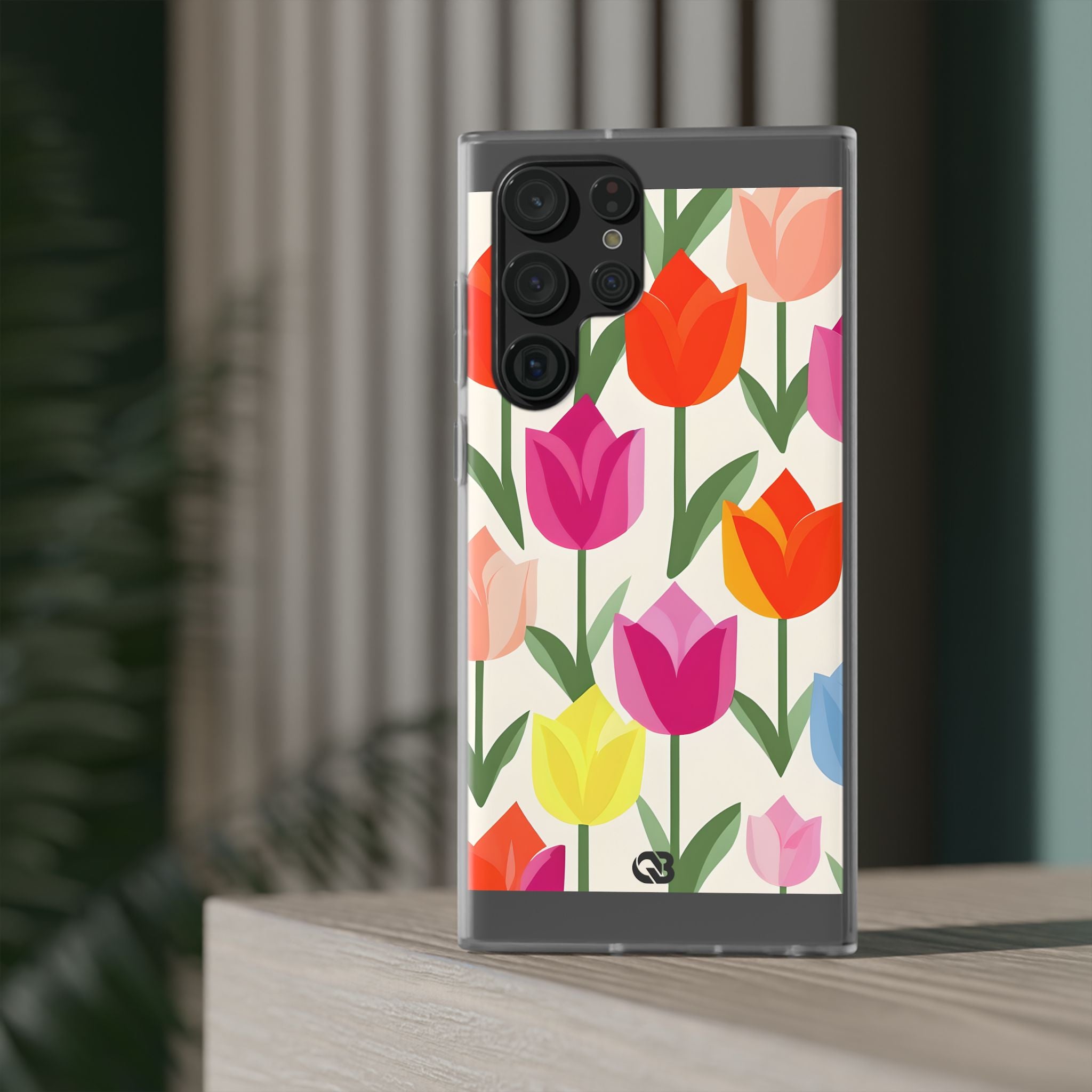 Vibrant Petal Grid · Soft Handyhülle für Samsung