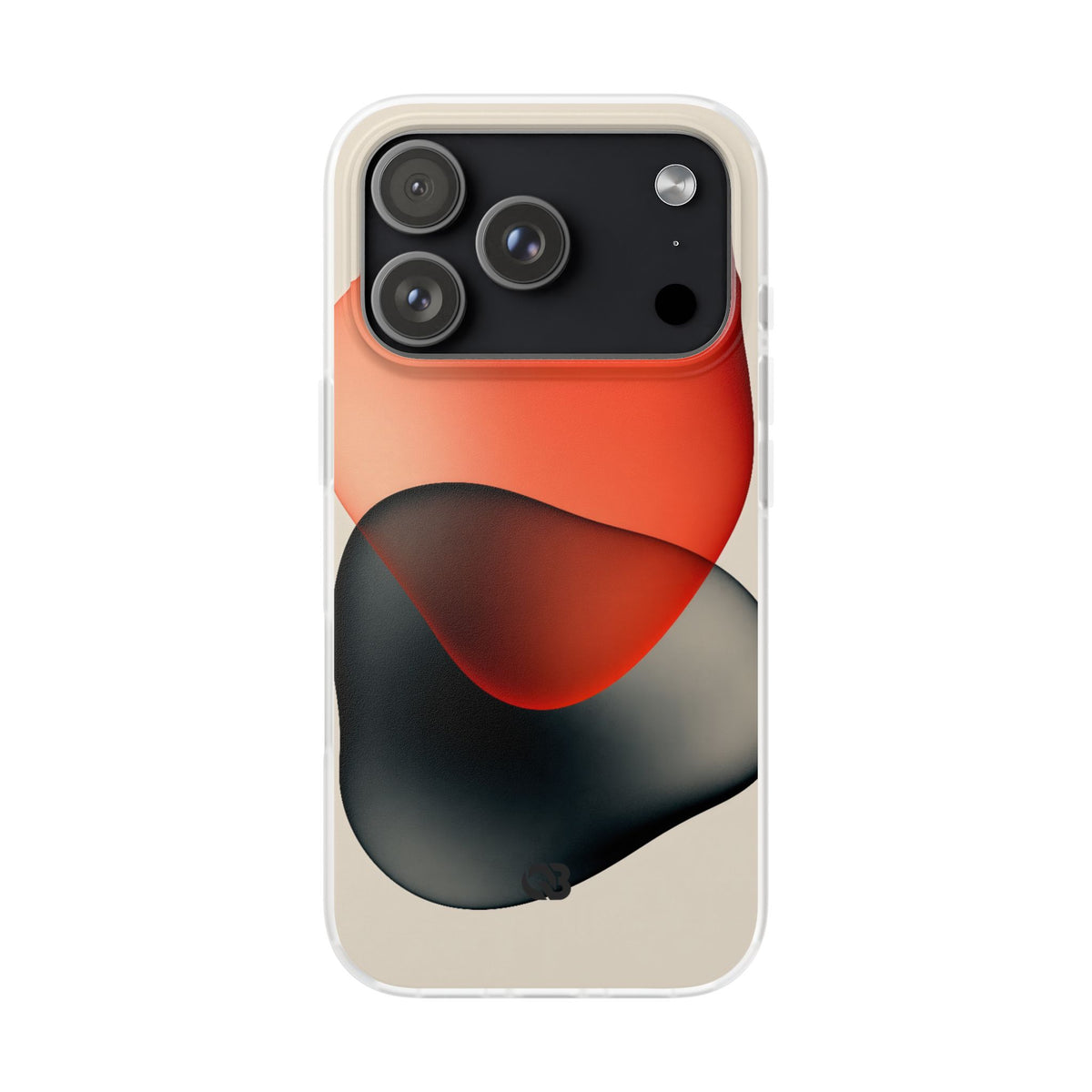 Translucent Crimson Form · Lite Phone Case for iPhone ·  Red