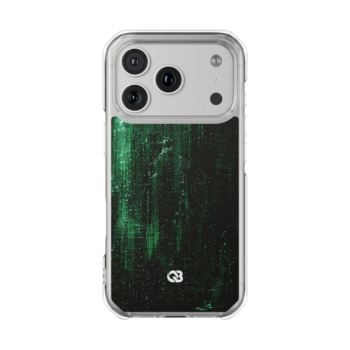 Emerald Void · Clear Impact Magnetic Phone Case for iPhone ·  Green