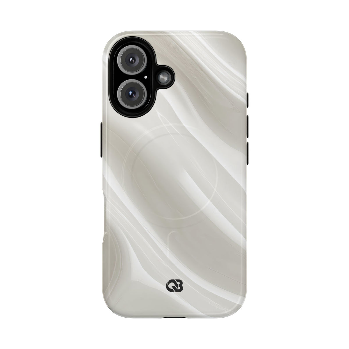 Liquid Enamel Fold · Tough 2.0 Magnetic Phone Case for iPhone · White